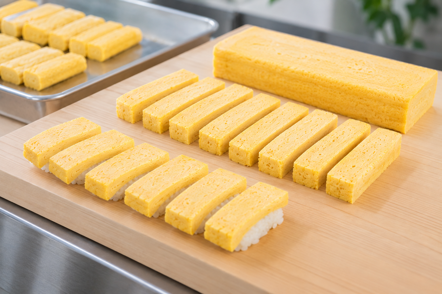 寿司店向けの業務用だし巻き玉子