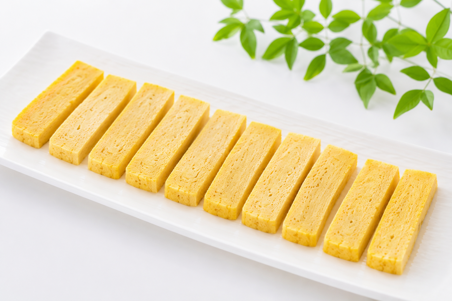 寿司用にカットした業務用だし巻き玉子